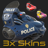 Sci-Fi HOVER SCOOTER /3x different skins!