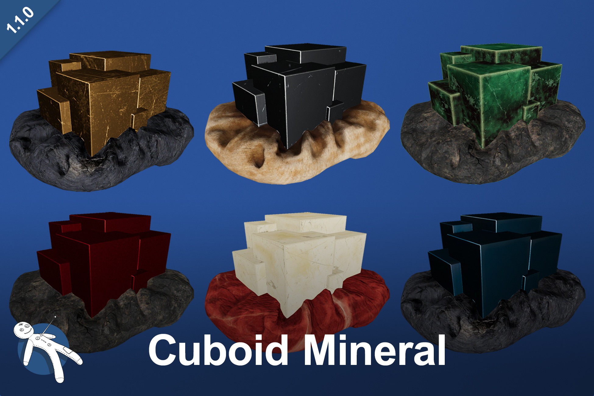 Cuboid Mineral | 3D Props | Unity Asset Store