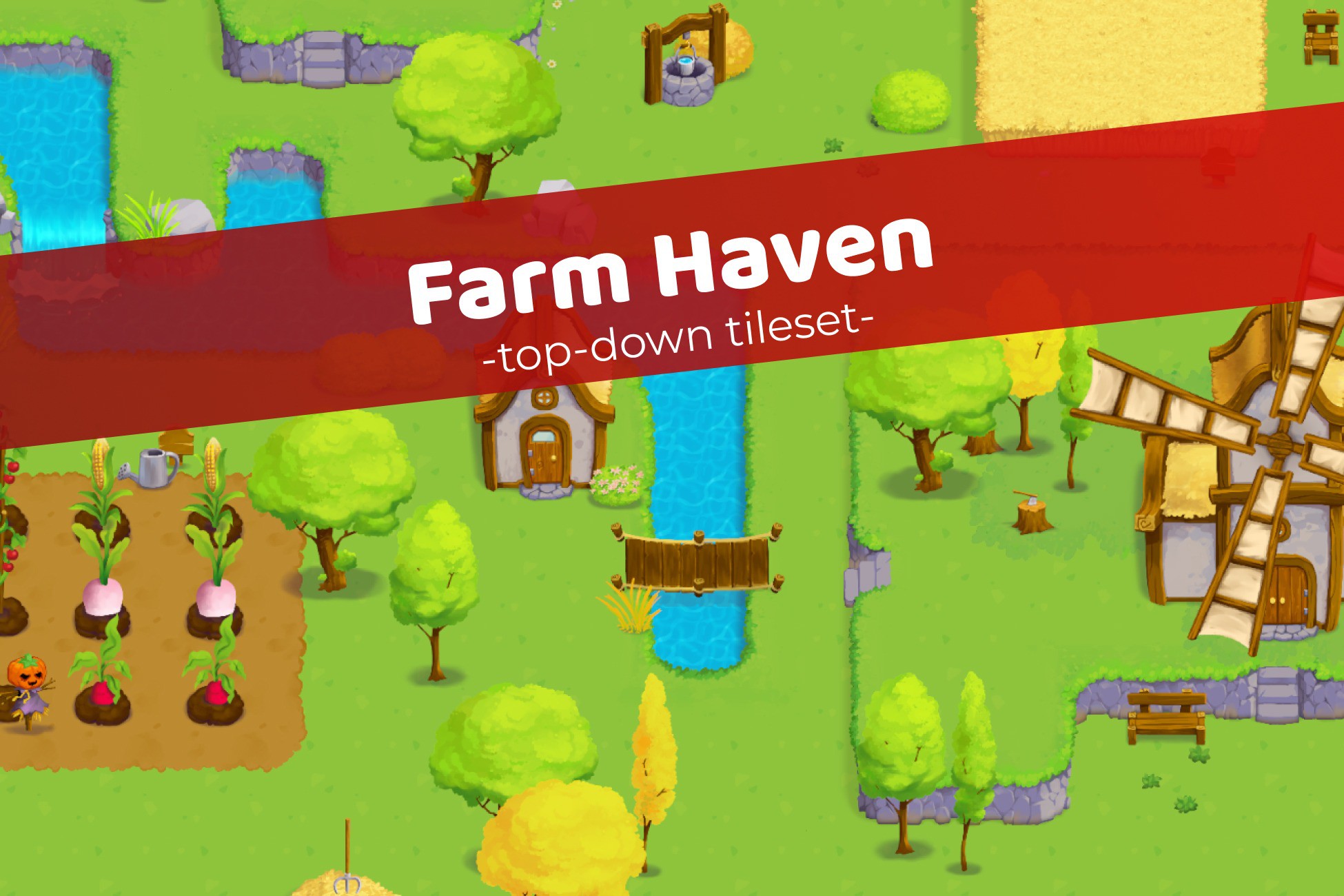 Farm Haven Top-Down Tileset | 2D Environments | Unity Asset Store