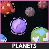 Low Poly Planets by Ake