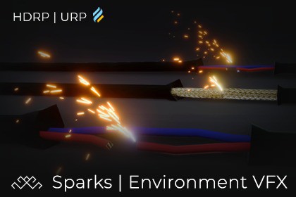 Electrical Sparks VFX [HDRP, URP]