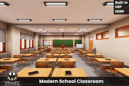 Modern School Classroom