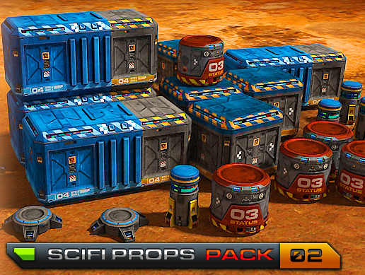 SciFi Base - Props Pack 02 | 3D Sci-Fi | Unity Asset Store