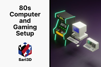 80s Computer and Gaming Setup