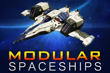 Sci-Fi Modular Spaceship Hyper Falcon