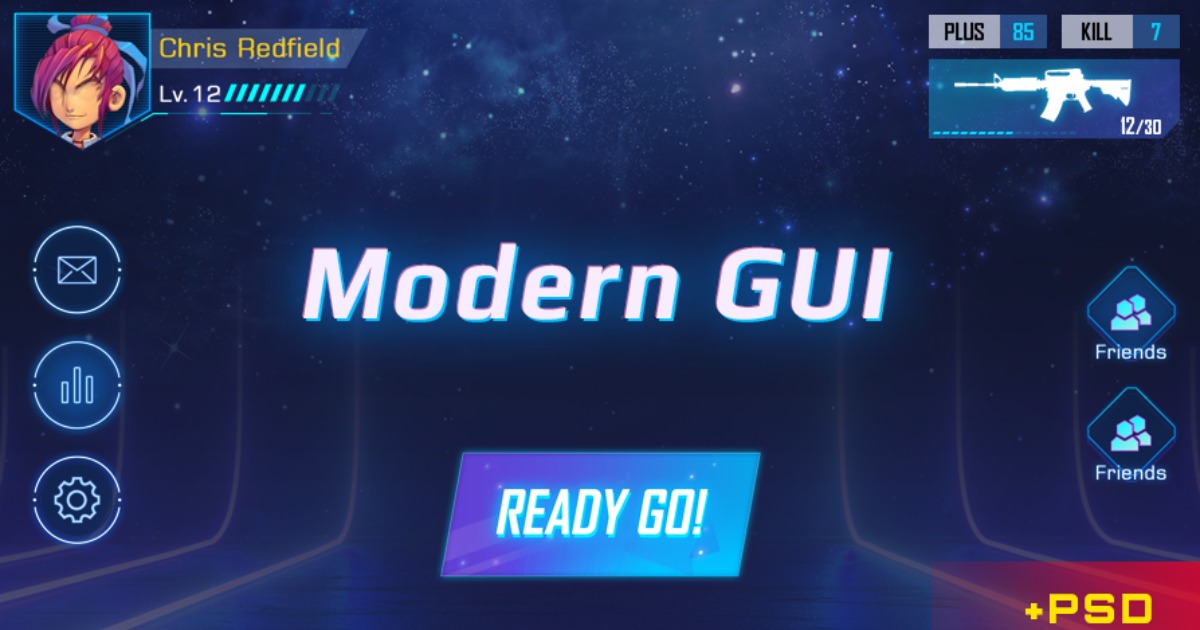 Modern RPG GUI Pack(+PSD) | 2D GUI | Unity Asset Store