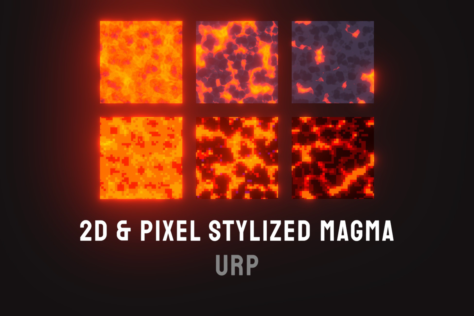 Magma Mod With Profile Unity Rta Stylized 2D & Pixel Magma & lava Shader | VFX | Unity Asset Store