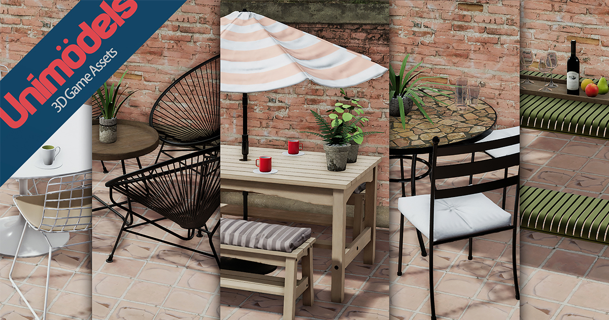 Unity Light Table Exterior Tables Vol. 1 | 3D 외부소품 | Unity Asset Store