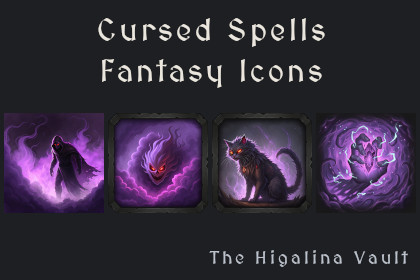 Cursed Spells - Fantasy Icons [512x512 HD]