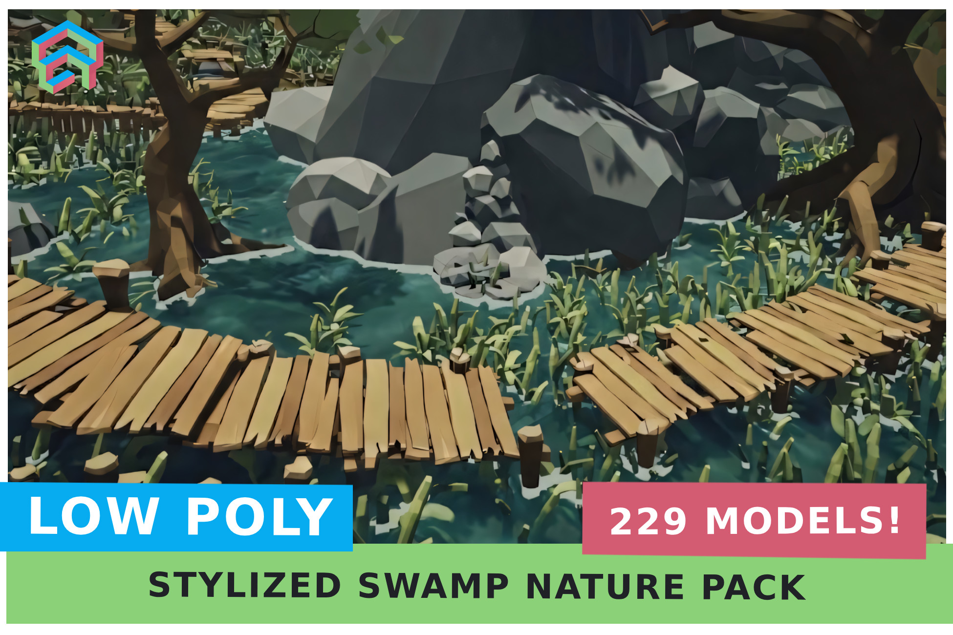 Low Poly Swamp Nature – ModulaCraft PRO