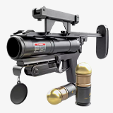 Grenade Launcher 04 Black URP HDRP Textures