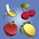 Low Poly Fruit Pickups