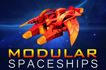 Sci-Fi Alien Modular Spaceship Proton Legacy