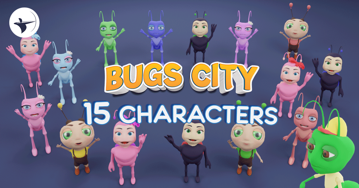 15 Insects Fully Rigged | Characters | Unity Asset Store