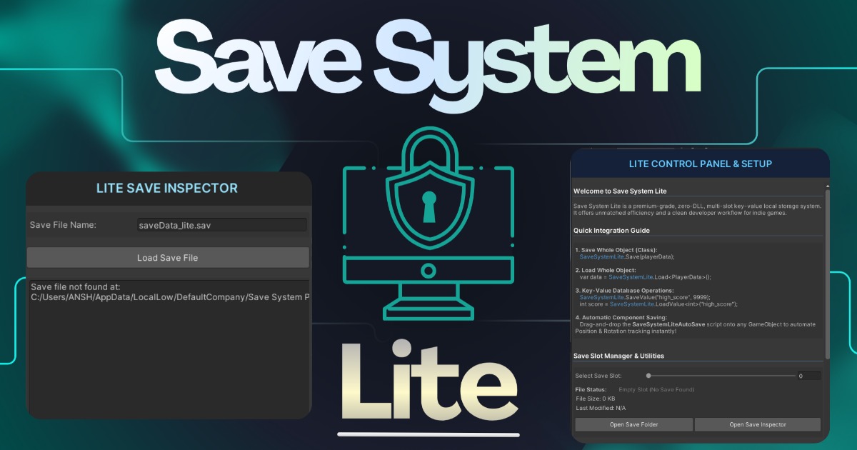 Ultimate Save System Lite – Lightweight Single-Slot JSON Serializer ...