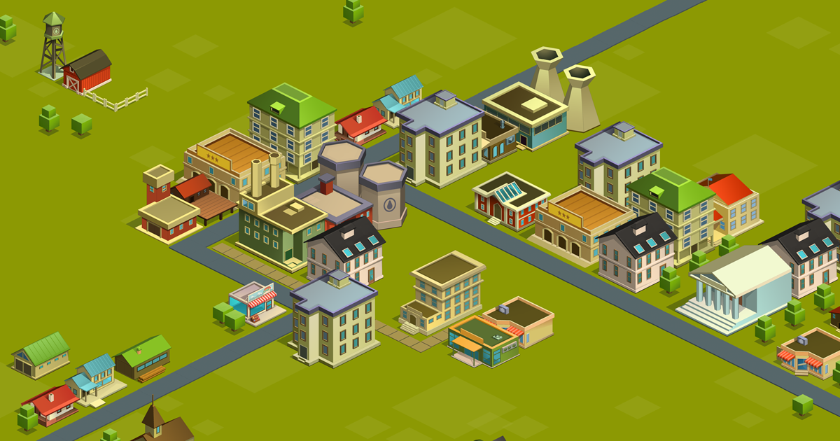 Isometric Modern Buildings | 2D Building | Unity Asset Store