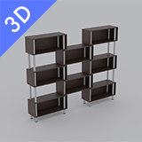 Low Poly Bookcases Pack
