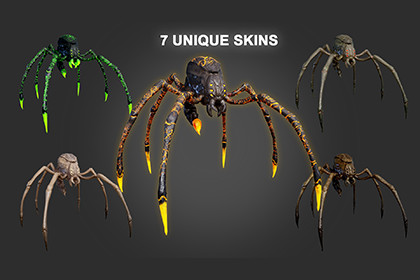 Stylized_Spider_5 7 Skin Variants Pack