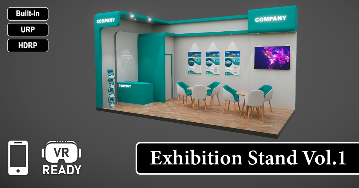 Exhibition Stand Vol.1 | 3D Environments | Unity Asset Store