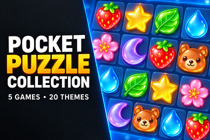 Pocket Puzzle Collection - 5 Games, 20 Themes