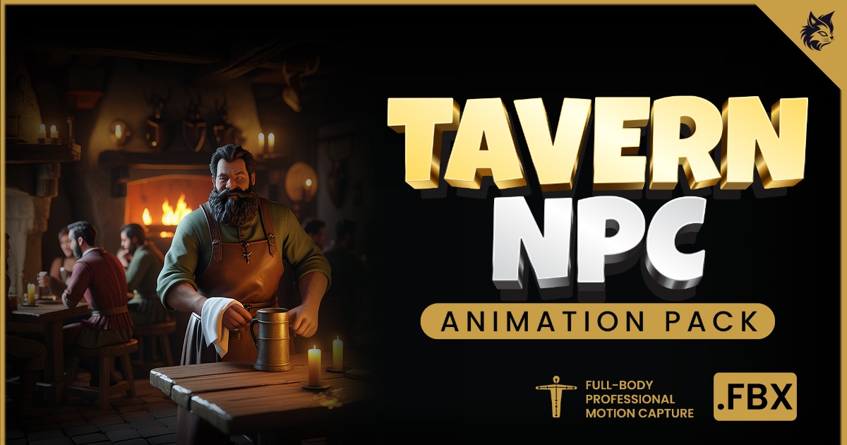 Npc Animation Tavern NPC Animation Pack | 3D Animations | Unity Asset Store