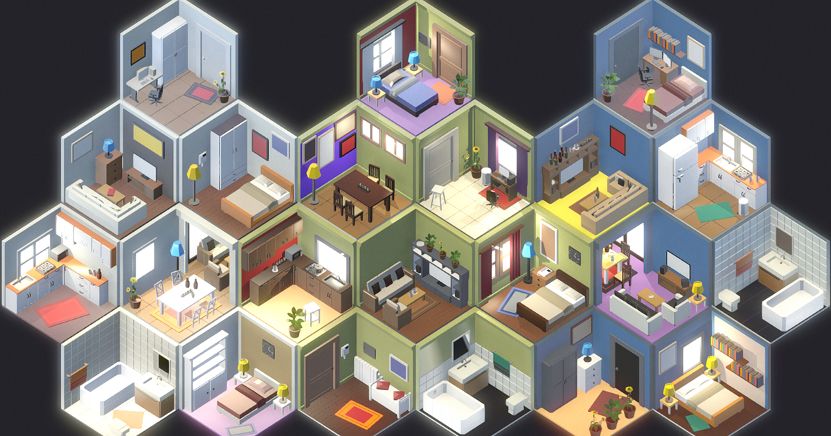 Isometric - Interiors | 3D Fantasy | Unity Asset Store
