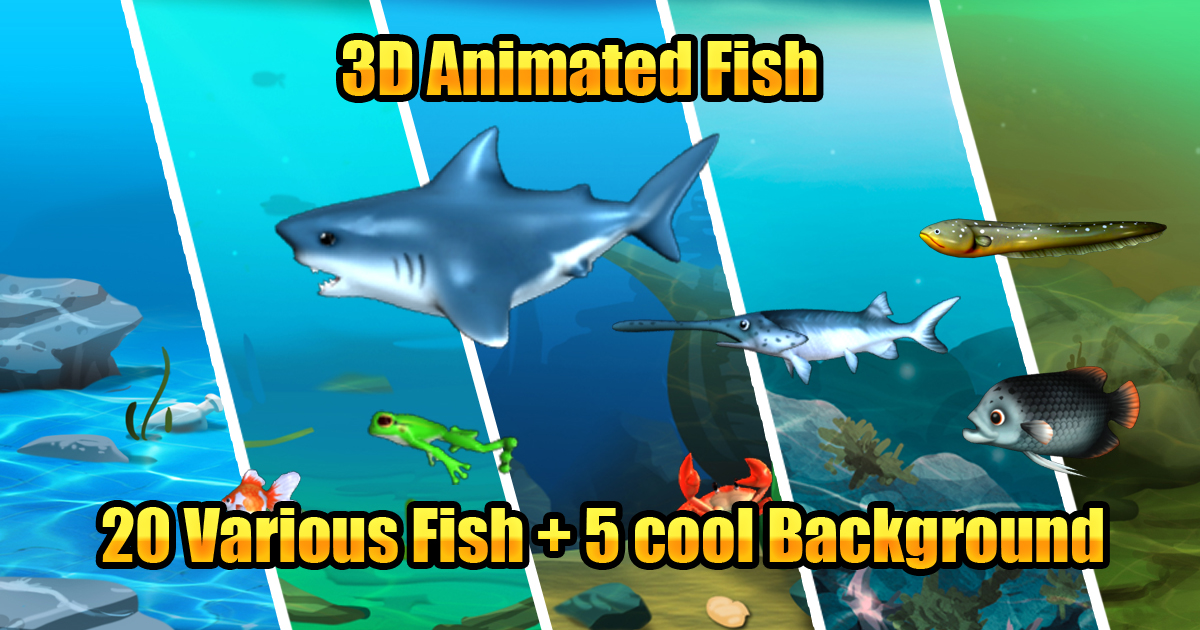 Unity Asset Fish Cool 3D Animated fish | Characters | Unity Asset Store