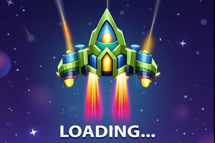 Space Shooter Game UI & Sprite Sheet VFX