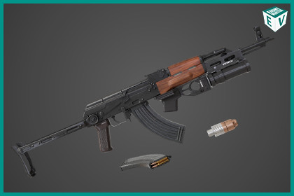 AKMS Light Machine Gun 10 URP HDRP Textures