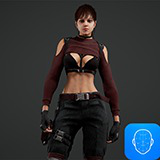 Lara girl military