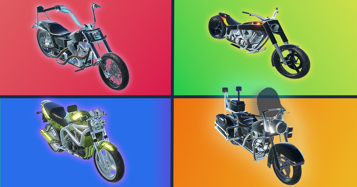 Motorcycle Pack: Naked, Chopper, Police Bikes - Free | 3D 車両 | Unity ...