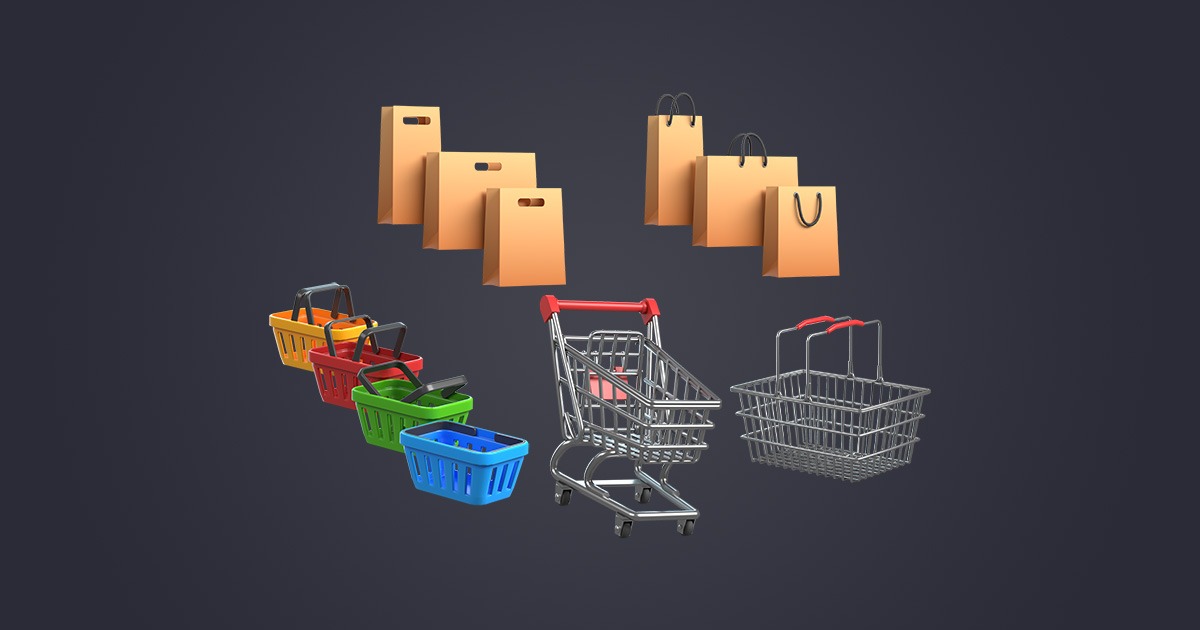 Shopping Pack | 3D Props | Unity Asset Store