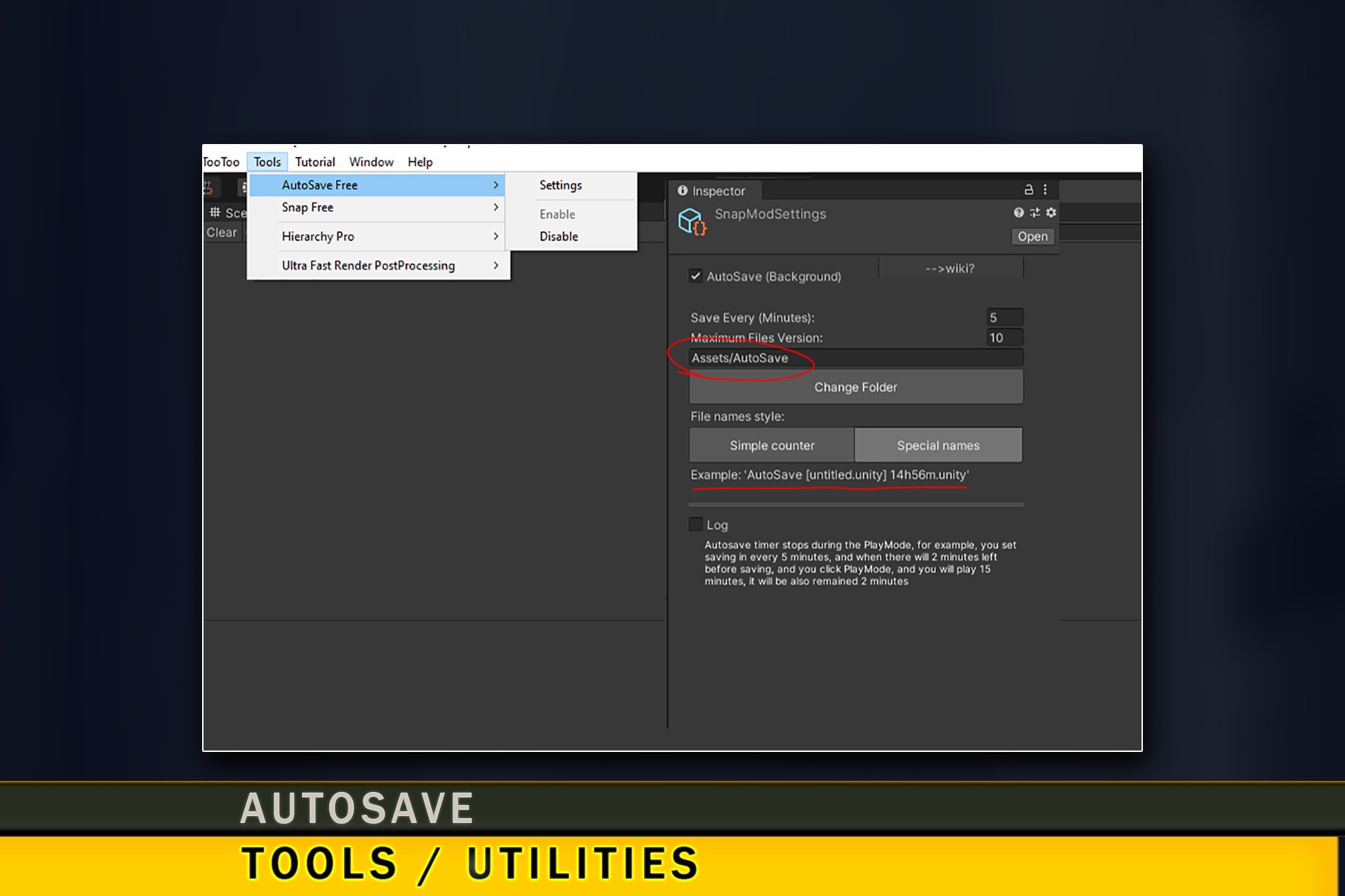 AutoSave Scene | Utilities Tools | Unity Asset Store