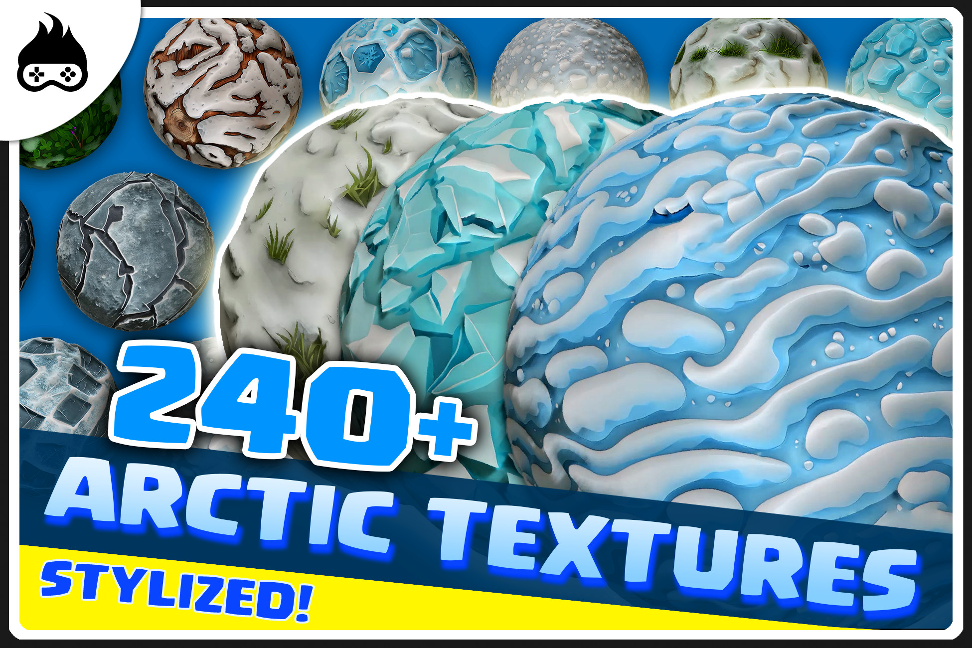 240+ Stylized Arctic Textures - Snow, Ice & More | 2D Nature | Unity ...