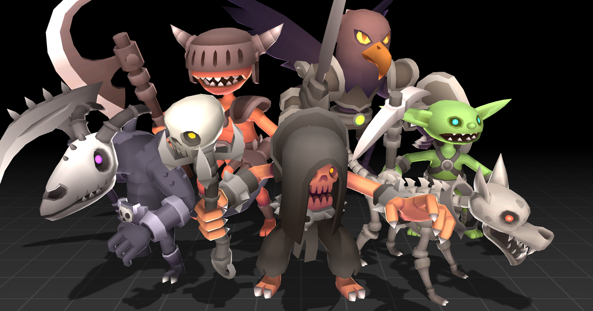 Minions Series - Monsterset 17 | 3D クリーチャー | Unity Asset Store