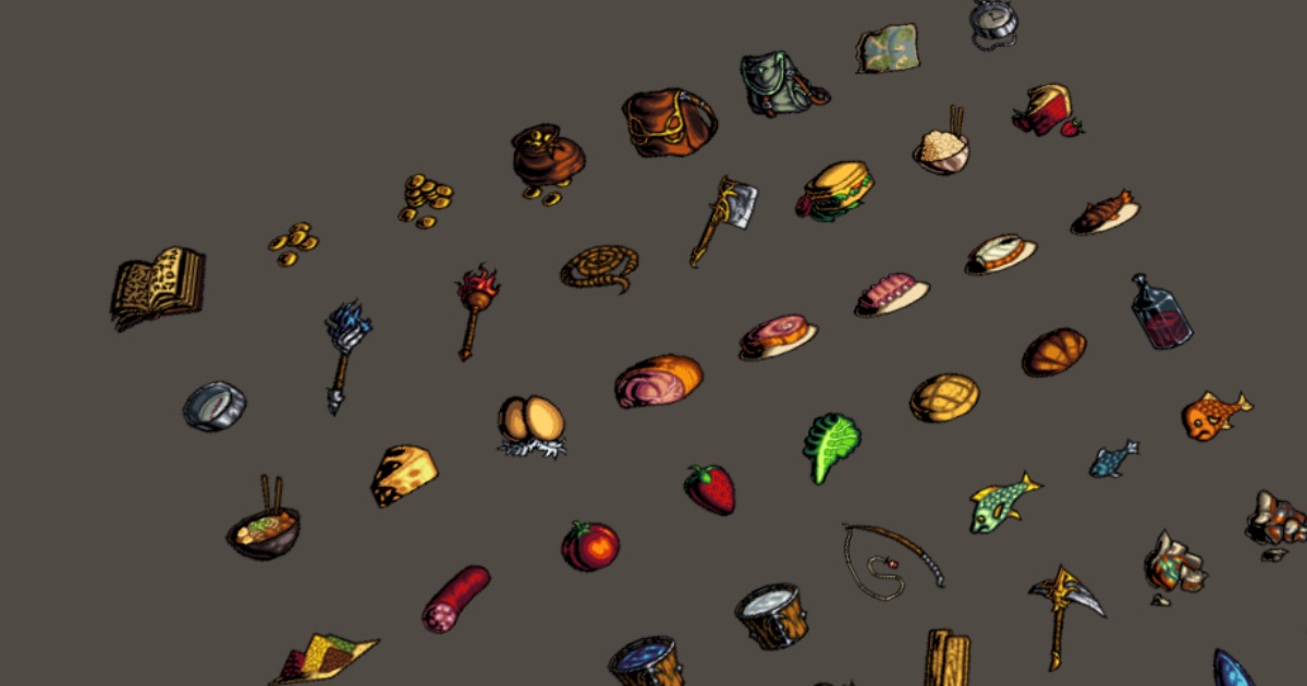 Unity Items Unique Fantasy RPG Items | 2D GUI | Unity Asset Store