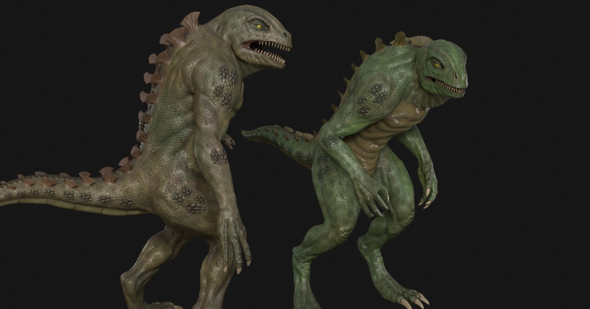 Procedural Animation Unity Lizard Lizard monster2 | 3D Creatures | Unity Asset Store