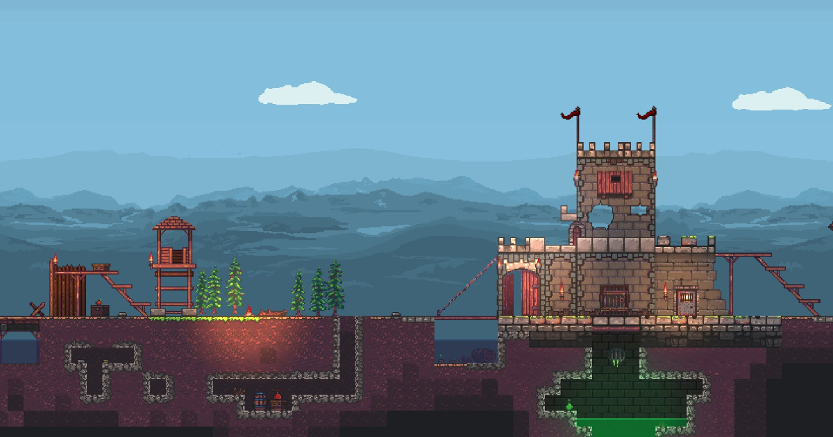 Castle 2d Fantastic Medieval Castle Pixel Art Set | 2D Environments | Unity Asset ...