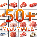 50+ Meat Asset Pack