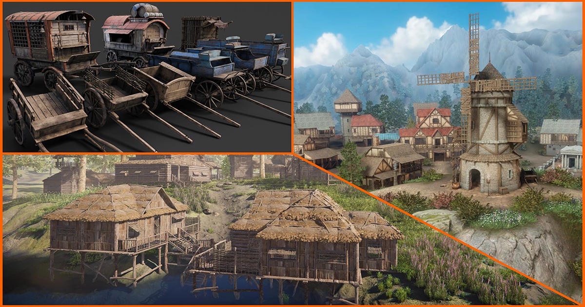 Midival Unity Medieval Village Bundle | 3D Environments | Unity Asset Store