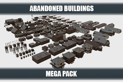 Abandoned Apocalyptic Buildings Mega Pack | Game Content Shopper ...