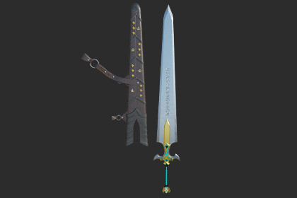 Fantasy Sword 01 URP and HDRP Textures