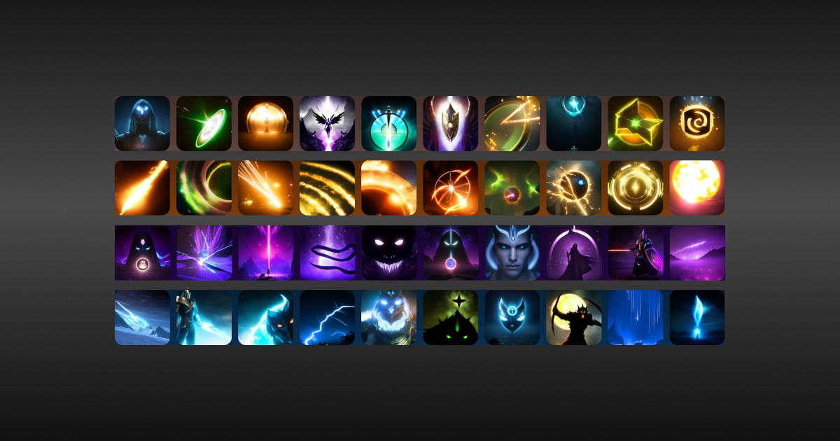 All Unity Icons 40 Free Skill/Ability Icons Volume 1 | 2D Icons | Unity Asset Store