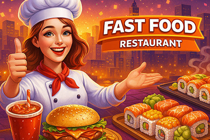 Fast Food Restaurant Cooking Simulator Game Kit