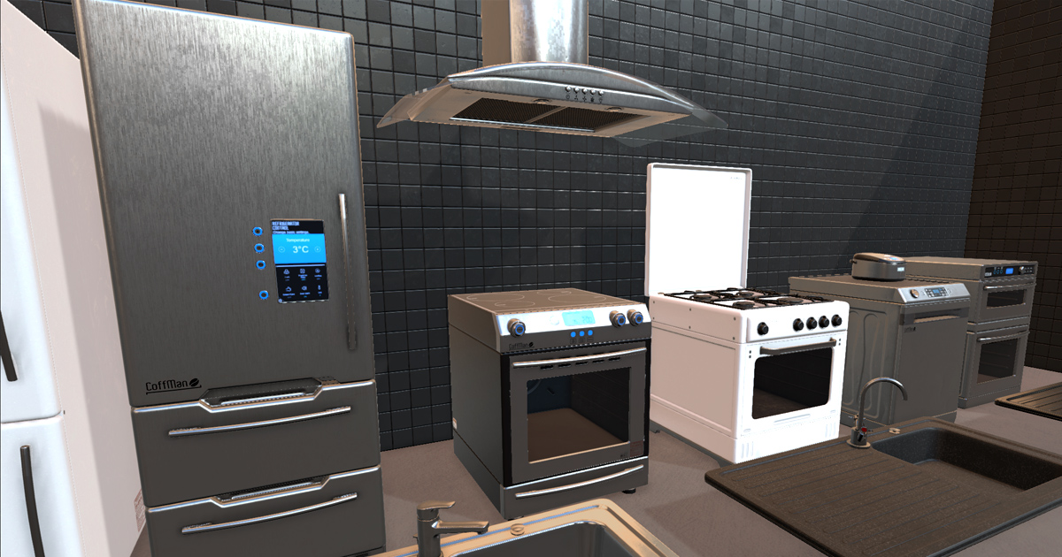 Realistic Kitchen Appliances Pack | 3D Electronics | Unity Asset Store