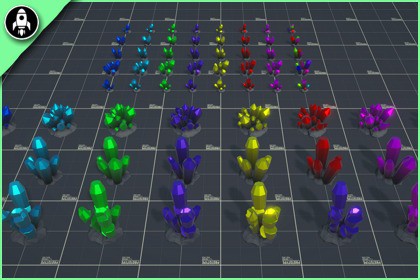 Stylized Crystals - Low Poly RPG Packs
