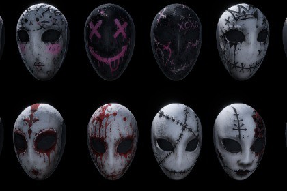 Horror Textured Masks Pack