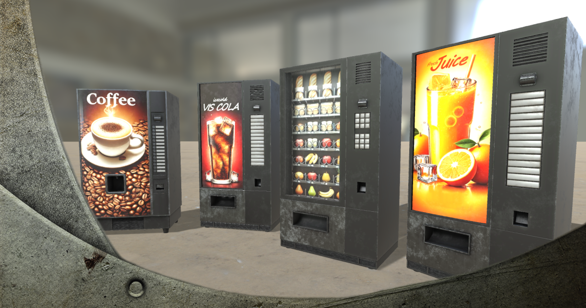 Vending Machines HQ | 3D Props | Unity Asset Store