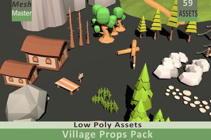 Village Props Pack – Game Ready Assets