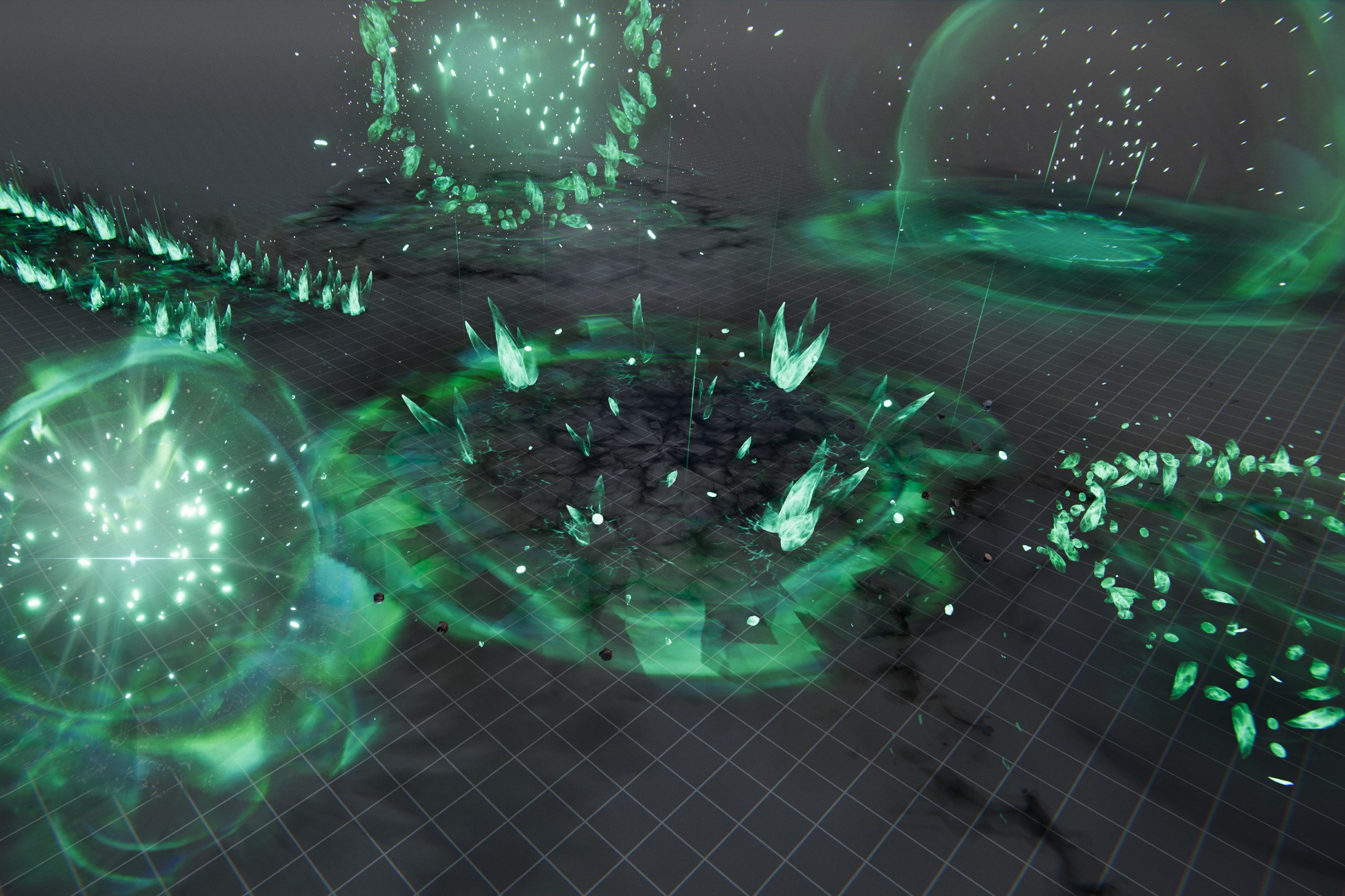 Realistic ARPG Life Crystal Spells VFX